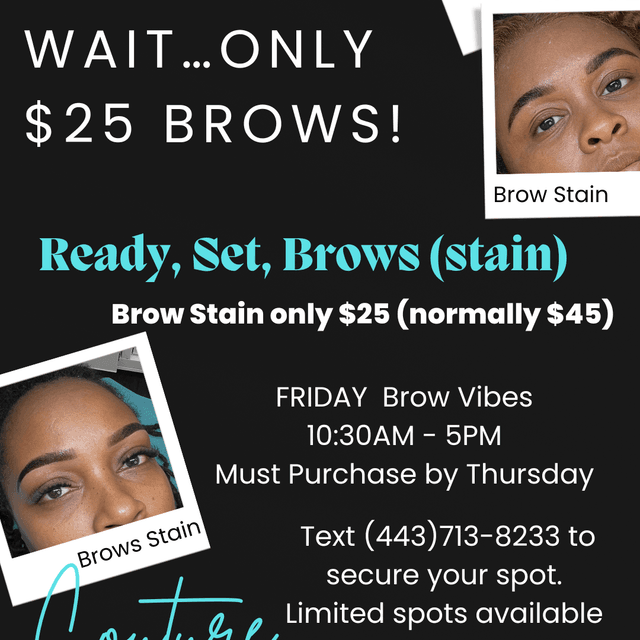 Brow Stain - $25 Friday Special at Nikki's Couture Brows + Wax Salon Suites in Linthicum, MD